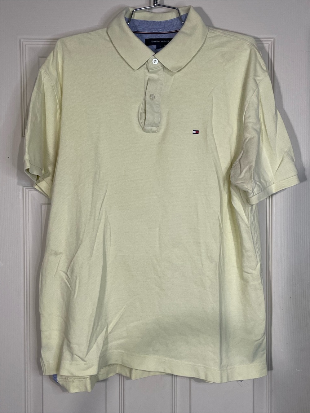 Tommy Hilfiger Men’s Yellow Polo Shirt Size Large